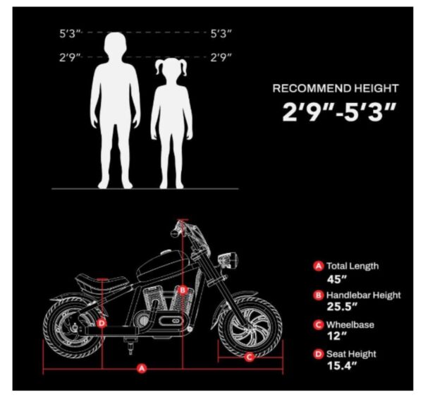 HYPER GOGO Cruiser 12 - Kid's Motorbike - Image 5